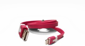 USB Дата-кабель Lightning 8 pin для Apple (розовый)