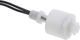 Фото 1/2 RSF54H100R1/8, RSF50 Series Vertical Polypropylene Float Switch, Float, 1m Cable, NO/NC
