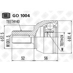 GO 1004, GO 1004_ШРУС наружный к-кт!\ Ford Mondeo IV 1.6Ti 07