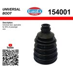 154001, Пыльник универсальный для легковых автомобилей EUROEX