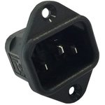 PX0579/63, AC Power Entry Modules VERTICLE FLANGE MNT 6.3MM TAB