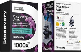 Фото 1/10 Микроскоп цифровой Levenhuk Discovery Atto Polar с книгой