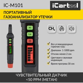 Газоанализатор цифровой портативный iCartool IC-M101 | купить в розницу и оптом