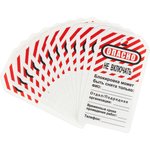 Бирка для блокиратора Опасно - не включать (в упаковке 12 шт.) (S497KOM)