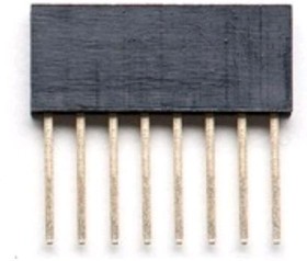 DS1023-30 1x8 for Arduino (PBS-8), Гнездо на плату 2.54мм 1х8pin прямое L=11.5mm
