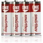 Батарейка алкалиновая Smartbuy ONE LR03/4B (48/480) (SOBA-3A04B-Eco)