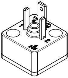 1210120009, Circular DIN Connectors mPmDINAdpt FrmB-11mm B15Base 2P +Grnd Trm