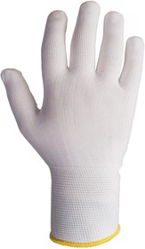 Фото 1/3 Бесшовные перчатки из нейлона для точных работ, размер L/9, 12 пар, JS011n-L JS011n-L/12