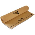 Крафт-бумага в рулоне, 420 мм х 20 м, плотность 78 г/м2, 440144