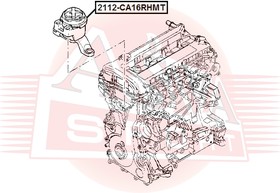 2112-CA16RHMT, Опора двигателя