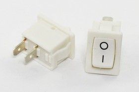 Фото 1/4 Переключатель клавишный, контакты 2T, 3А, ON-OFF, подсветка черная, MRS101-C3