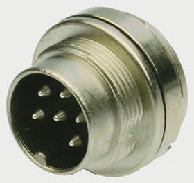 Panel plug, 12 pole, solder cup, screw locking, straight, 09 0131 00 12