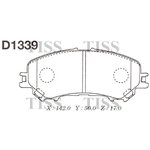 D1339, D1339_колодки дисковые передние!\ Nissan Qashqai 1.6/2.0/1.5dCi/1.6dCi 13