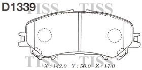 D1339, D1339_колодки дисковые передние!\ Nissan Qashqai 1.6/2.0/1.5dCi/1.6dCi 13