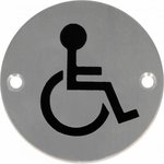Информационная табличка Для инвалидов нержавеющая сталь 23-75