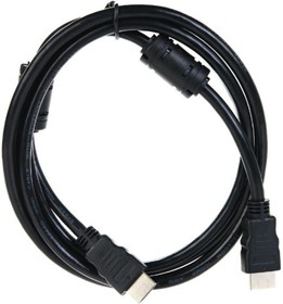 Кабель HDMI-19M --- HDMI-19M, ver 2.0+3D/Ethernet, 2 фильтра, 2m TCG200F-2M