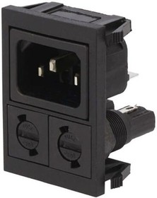 Фото 1/7 BZV03/Z0000/04, IEC Connector, Inlet, C14, 250V, 2 Pole - Non-Illuminated