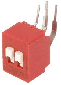 Фото 1/2 BD02AV, Переключатель: DIP-SWITCH, Кол-во секций: 2, OFF-ON, 0,025A/25ВDC