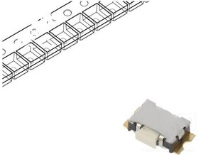 Фото 1/3 KSS233G LFG, IP40 Side Tactile Switch, SPST 10 mA @ 32 V dc