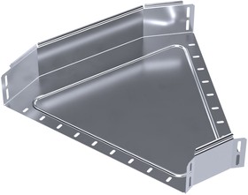 Угол горизонтальный 45 градусов Стандарт INOX (AISI 316) 500х100 (0,8 мм) Промрукав