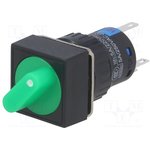 LAS1-AF-11X/21/G/12V, Переключатель: поворотный, Пол: 2, SPDT, 3A/220ВAC, 2A/24ВDC