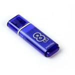USB накопитель 3.0/3.1 Smartbuy 8GB Glossy series Dark Blue (SB8GBGS-DB)