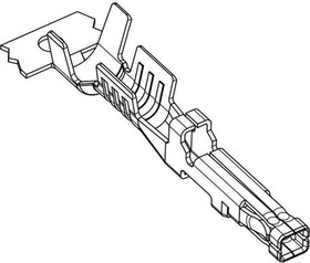 172063-1334, Headers & Wire Housings Mega-fit Fem Tml 14/16AWG Formed