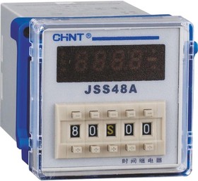 Реле времени JSS48A-11 11-контактный двух групповой переключатель многодиапазонной задержки питания AC/DC100V~240V CHINT 300082