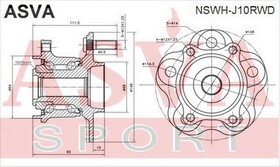 Фото 1/5 NSWH-J10RWD, СТУПИЦА ЗАДНЯЯ