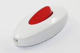 Фото 1/3 Переключатель клавишный, контакты 2C, 6А, ON-OFF, подсветка белая/красная, MAKEL10080