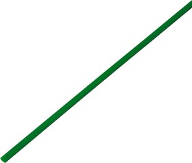 55-0303, Трубка термоусаживаемая ТУТ 3,0/1,5мм, зеленая, упаковка 50 шт. по 1м,