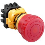 XW1E-LV404Q4M-R, Emergency Stop Switches / E-Stop Switches 22mm Emergency-Stop ...