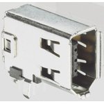 5787956-1, IEEE 1394 Connectors IEEE 1X1 A/REC R/A T/H FLAG