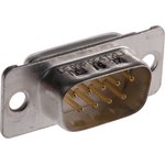 9 Way Panel Mount D-sub Connector Plug, 2.74mm Pitch