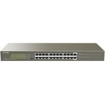 IP-COM G1124P-24-250W Коммутатор неуправляемый PoE, 24 порта, 24x1 Гбит/с, PoE 24x30Вт (до 225Вт), установка в стойку