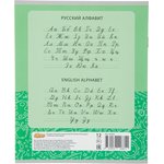 074359, Тетрадь школьная А5, 12 л. косая линия, Всезнайка зеленая 10шт/уп