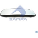 206.322, Элемент зеркальный КАМАЗ-5490 MERCEDES Axor с подогревом (основное) SAMPA