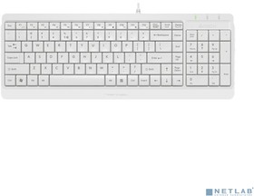 Фото 1/10 Клавиатура A4TECH Fstyler FK15, USB, белый [fk15 white]