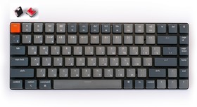 Фото 1/4 Беспроводная механическая ультратонкая клавиатура Keychron K3, 84 клавиши, White LED подсветка, Red Switch