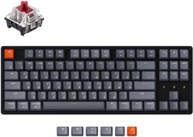 Фото 1/5 Беспроводная механическая клавиатура Keychron K8, TKL, алюминиевый корпус, RGB подсветка, Gateron Red Switch
