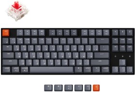 Фото 1/5 Беспроводная механическая клавиатура Keychron K8, TKL, алюминиевый корпус, White LED подсветка, Gateron Red Switch