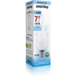 Светодиодная (LED) Свеча на ветру матовая Лампа Smartbuy-C37-07W/4000/E14 ...