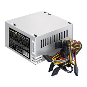 Фото 1/9 EX219185RUS-S, Блок питания 500W ExeGate AB500 (ATX, SC, 8cm fan, 24pin, (4+4)pin, PCI-E, 3xSATA, 2xIDE, кабель 220V 1,8м с защитой от выдер