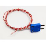 Type K Exposed Junction Thermocouple 5m Length, 7/0.2mm Diameter → +250°C