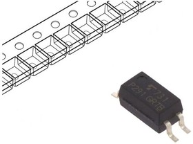 Фото 1/2 TLP291(GR,SE(T, Optocoupler DC-IN 1-CH Transistor DC-OUT 4-Pin SO T/R