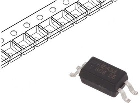 Фото 1/2 VOS615A-3X001T, Оптрон, SMD, Каналы 1, Вых транзисторный, Uизол 3,75кВ, Uce 80В