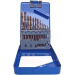 48-601, Набор сверл по металлу с кобальтом 5% в металлической коробке ...
