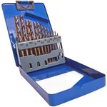 48-601, Набор сверл по металлу с кобальтом 5% в металлической коробке ...