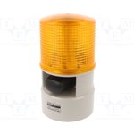 S125DL-WS-24-A, Сигнализатор: светозвуковой, 24ВDC, LED, янтарный, IP54, 105дБ