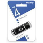 USB 2.0 накопитель Smartbuy 4GB Glossy series Black (SB4GBGS-K)
